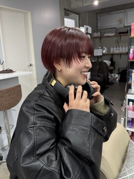 ウーフ(U-fu) 春カラー/ショート/ショート福岡/マッシュショート/春色