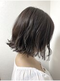 透明感カラー×ボブ