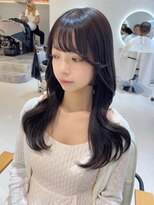 エヌ 大阪梅田店(enu)&nbsp;【大阪梅田】ブルーブラック×韓国風くびれ巻き