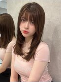 ＊レイヤーカット×ショコラアッシュ【新宿/韓国ヘア/小顔ヘア】