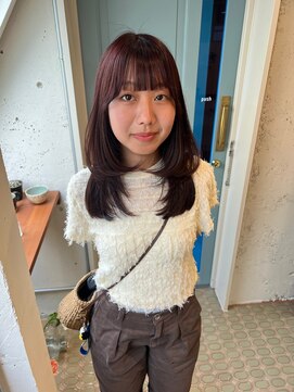 ペピンバイメルシー(pepin by merci.) * チェリーブラウン たぷんとレイヤーカット