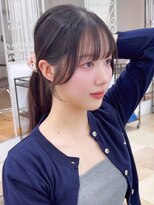 ルフェリ(Lufeli)&nbsp;【Lufeli】小野裕大　顔周りカット/前髪/グレージュ/髪質改善