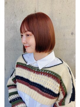 ガーデン 銀座(GARDEN) ボブ レイヤー 暖色 顔まわり 前髪 カット ボブレイヤー