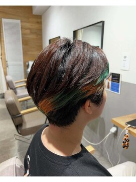 ラピスタ 池袋(Lapista) 韓国ヘアハッシュカットダブルハイライトカラー【Lapista池袋】