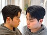 ◇新規・韓国men's◇ダウンパーマで小顔に!前髪立ち上げたい方にもおすすめ!