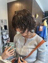 ユニックウメキタ(unique UMEKITA) 濡れ感で魅せる、大人可愛いボブパーマ