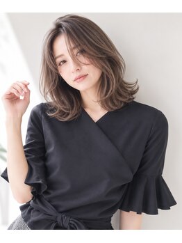 ミル バイ インスヘアー(MIRU by INCE HAIR)の写真/お洒落を楽したい大人女性に好評！髪にも頭皮にも優しいカラー剤◎白髪ぼかし、ファーストグレイにも＊