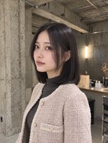 ヒペリカム(hypericum)&nbsp;和歌山／暗髪のナチュラル切りっぱなしボブ