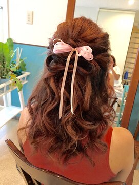 ロカット サロン(Roquat Salon) リボンアレンジヘアセット【ヘアアレンジ 立川南口/立川　袴】