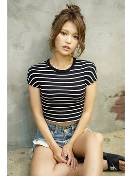 アジュール ヘアデザイン(Aju r hair design) シールエクステ×お団子アレンジ