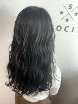 ヘアーアンドスパソシット(HAIR&SPA SOCIT) ロングウェーブ×コントラストハイライト