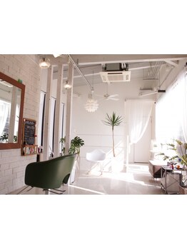 2フロアあり◎柔らかい日の光が差し込む店内で、周りを気にせず贅沢なサロンタイムをお過ごしください♪