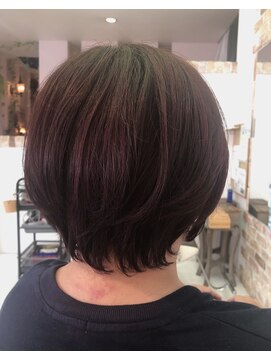 ドゥ スタイル 三国ヶ丘店(Duex Style) 【ハイライトブリーチ×カラーON】高彩度レッドcolor