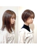 【ビフォーアフター】ミディアム→大人ショートへ