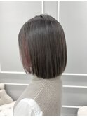 扱いやすさ抜群　シンプルボブ