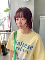 テトヘアー(teto hair)&nbsp;ボブウルフ、フェイスレイヤー、ピンクパープル
