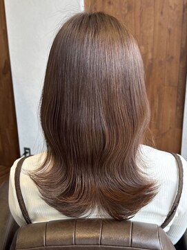 シェール(cher) くびれミディアム/アプリコットブラウン【cher西宮北口:MAYA】