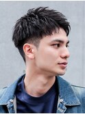 大人男子メンズビジネスリクルートアップバングベリーショート