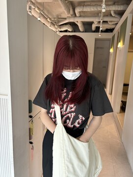 ムーム(Momb) ブリーチなしチェリーレッド