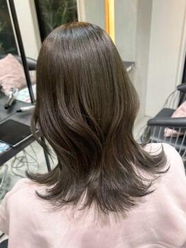 ロンドエニカ 大宮(Lond enika) 黒髪ボブルフネビージュ小顔ワンレンスペインカール