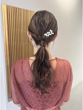 ムーン バイ ケンジ(moon by KENJE) 【Nanaka】大人シンプルお呼ばれヘア