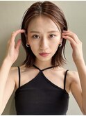 【MINX原宿表参道】外はねぷつっとボブ＋耳掛けオールバック