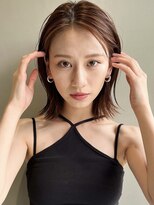 ミンクス 原宿店(MINX) 【MINX原宿表参道】外はねぷつっとボブ＋耳掛けオールバック