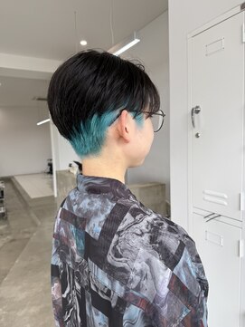 ノートエートル 西金沢(Nought etre) 20代/30代/ツートーン/ターコイズカラー/インナーカラー/