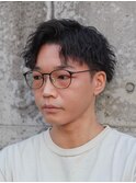 縦落ちツイスパ/ツイストスパイラルパーマ/岡崎メンズパーマ