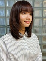 ガーデン 銀座(GARDEN)&nbsp;レイヤー ミディアムレイヤー 顔まわりレイヤー ミディアムヘア