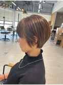 東静岡ショートボブくびれショートイルミナカラー顔周りレイヤー