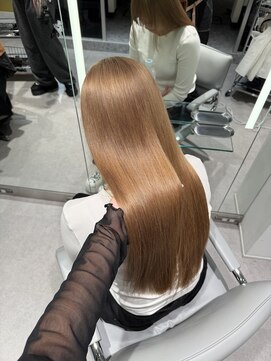 ブリーチ/ダブルカラー/ベージュ