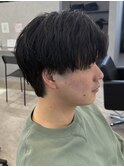 MEN’S HAIR/サーフカール/刈り上げセンターパート/新田