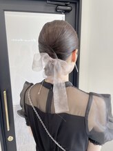 ブルー(BLUE)&nbsp;ヘアセット 結婚式お呼ばれ カチモリヘア 仙台 【mt___213r】