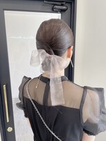 ブルー(BLUE) ヘアセット 結婚式お呼ばれ カチモリヘア 仙台 【mt___213r】