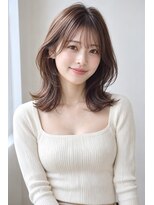 ベル 新宿(Belle)&nbsp;透け感ベージュで柔らかく魅せるミディアムレイヤー