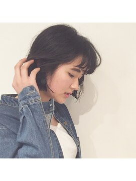 コクーン(Cocoon) 切りっぱなしの可愛いオン眉ボブ☆表参道Cocoon ACO☆