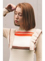 レジュアル(RESSUAL)&nbsp;エアリーミディ　ショートパーマ　黒髪　ホワイトアッシュ