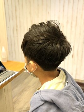 アンプリュス リアン(1+ Unplus lien) キッズカットフェザーマッシュツーブロックショート/亀戸