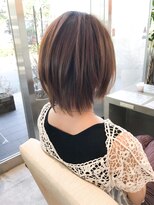 リムヘアーズボウグループ(Rim hairs BEAU group) ショートウルフ×ショコラブラウン【お客様スナップ】