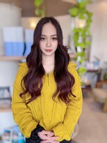 ヘアメイク ミチ 富田店(HAIRMAKE MICHI)&nbsp;【MICHI 富田店　古作蓮】艶カラー　チェリーブラウン