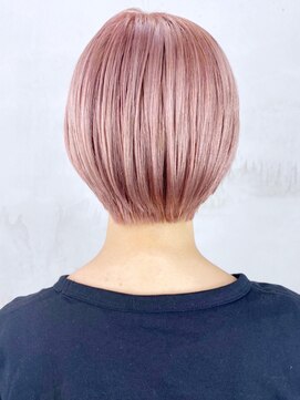 アルバム 銀座(ALBUM GINZA) ショートピンクベージュ_ショコラベージュボブルフ_ba340693