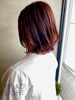 フローレス バイ ヘッドライト 川崎店(hair flores by HEADLIGHT) 伸ばしかけボブ×オレンジベージュSP20210703