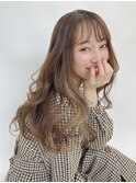 ゆるふわウェーブ×メルティーベージュカラー