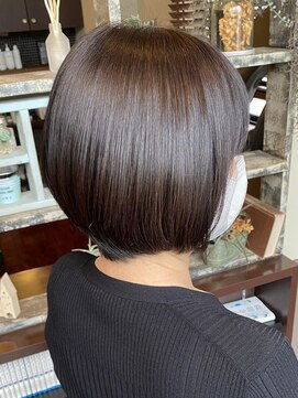 ヘアーメイク アチャ(hair make accha) 40代ヘア★イメチェン大人ボブこなれヘアまろやかブラウン☆