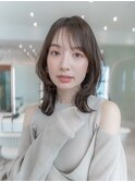 韓国くびれレイヤー似合わせカットナチュラルカラー