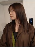【レイヤーカット/星亘祐】モカグレージュ/顔周りカット