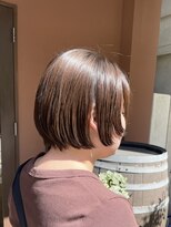 ココカラヘアー ニコ(cococara hair nico)&nbsp;丸みショート/顔周りレイヤー/グレージュ系