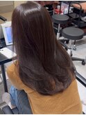 ロングレイヤー/グレージュ/アッシュグレー/ワンカール