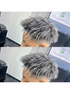 ブルーオーシャン 久留米店(BlueOcean) 10代20代に大人気ホワイトメッシュツイストパーマ